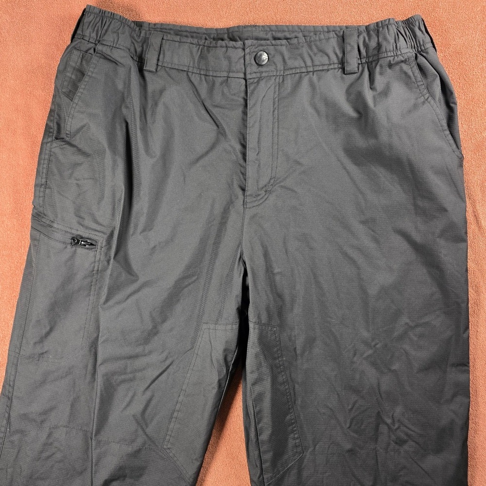 ZeroXposur Mens Black Fleece Lined Snow Pants Ripstop Cargo XL 087960
